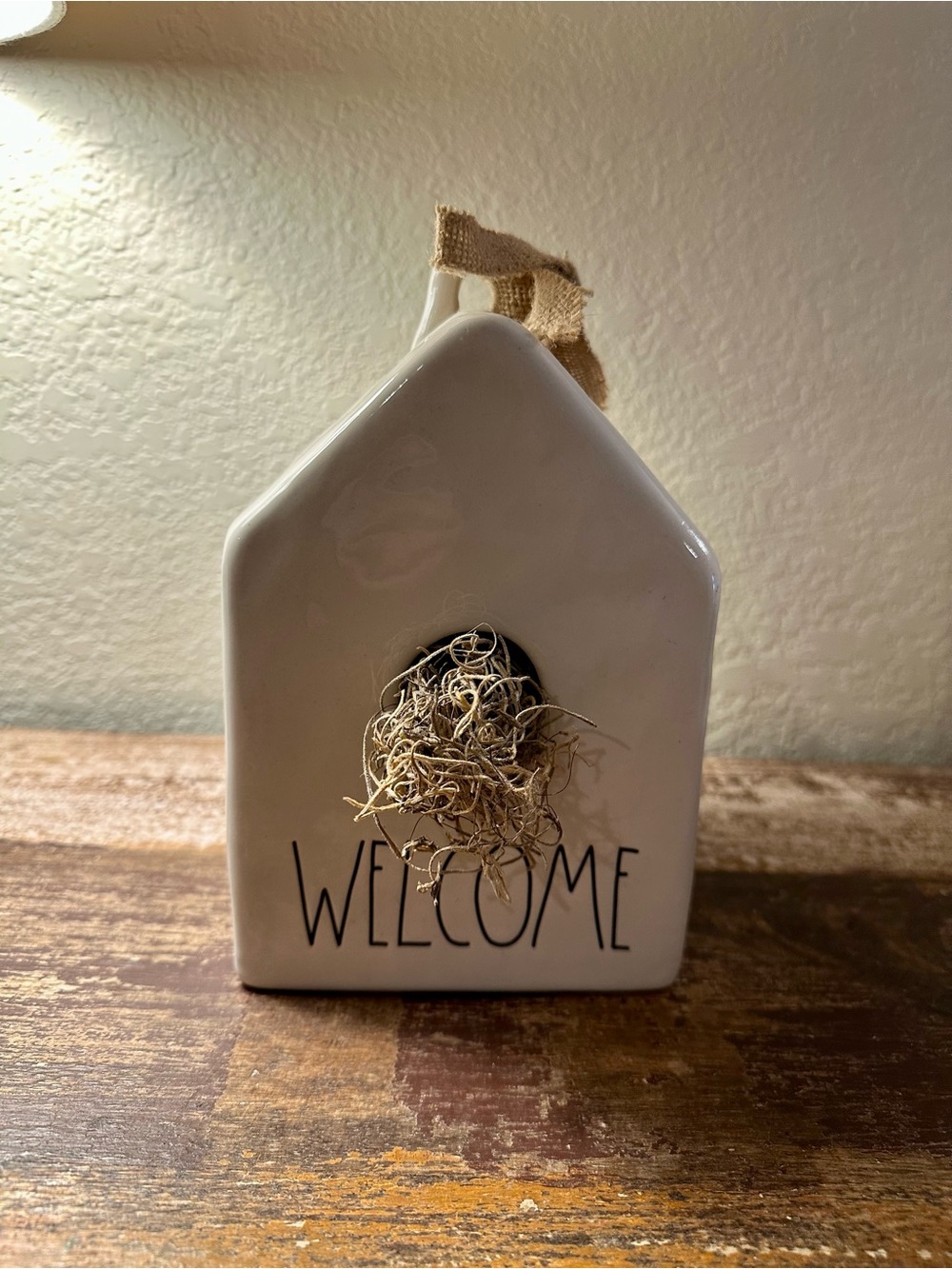 Rae Dunn Welcome Ceramic Birdhouse – Farmhouse Decor